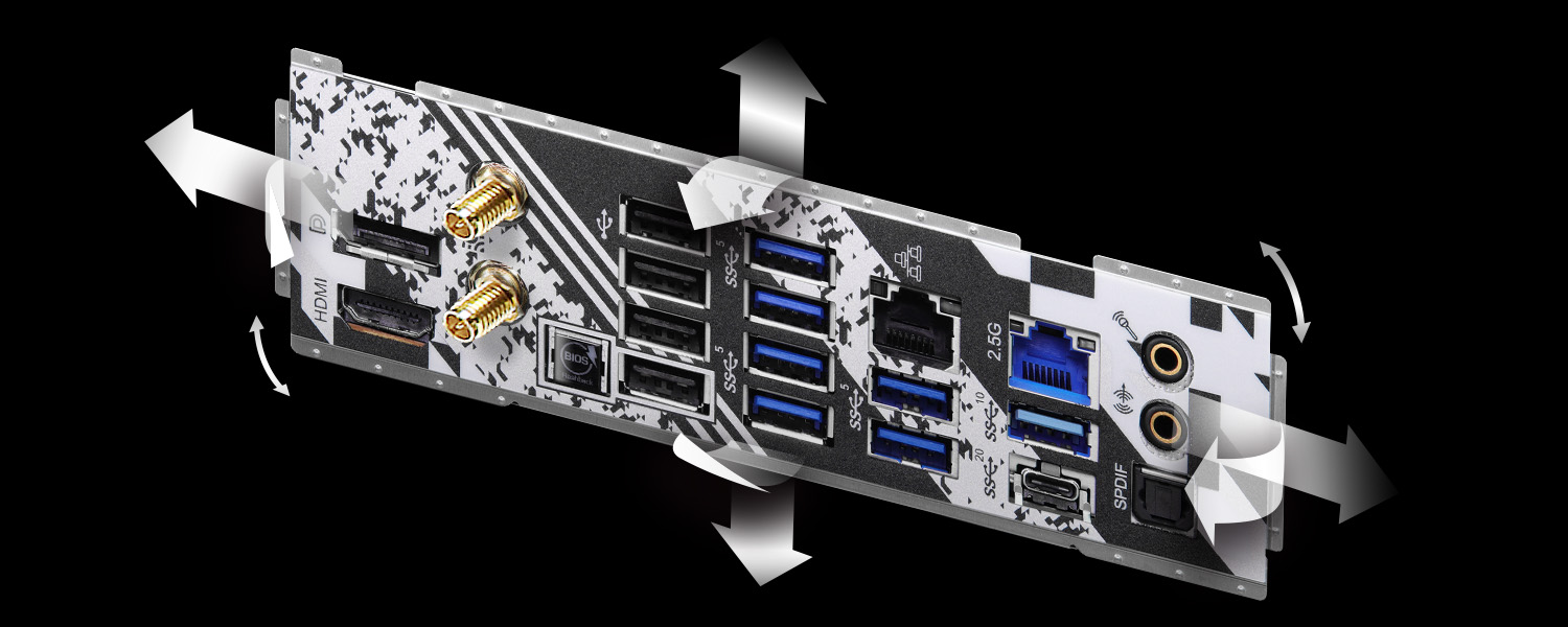 Flexible Integrated IO Shield